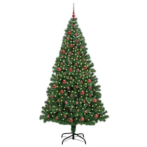 Umělý vánoční stromeček Zelená 210 cm PVC, ocel a plast - obrázek 3