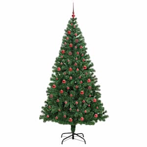 Umělý vánoční stromeček Zelená 210 cm PVC, ocel a plast - obrázek 4