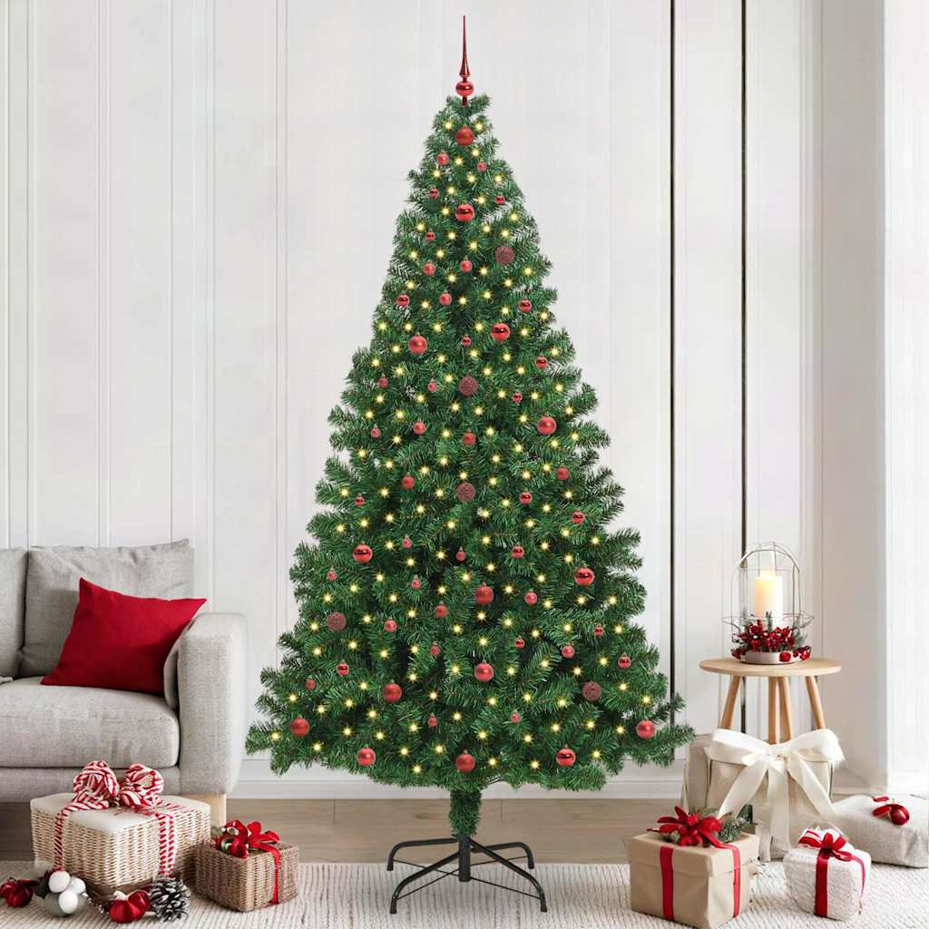 Sapin de Noël artificiel Vert 240 cm PVC, Acier et Plastique