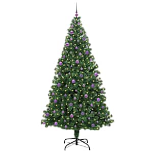 Umělý vánoční stromeček Zelená 240 cm PVC, ocel a plast - obrázek 3