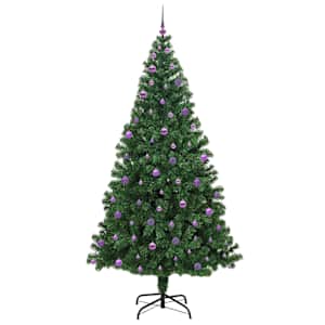 Umělý vánoční stromeček Zelená 240 cm PVC, ocel a plast - obrázek 4