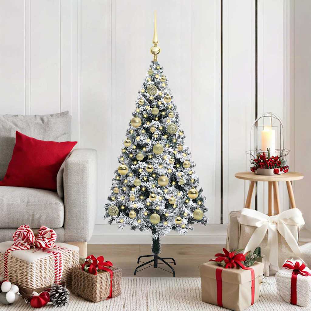 Sapin de Noël artificiel Vert 120 cm PVC, Acier et Plastique