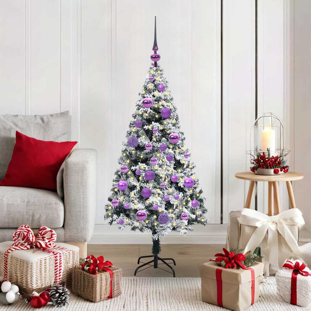 Sapin de Noël artificiel Vert 120 cm PVC, Acier et Plastique