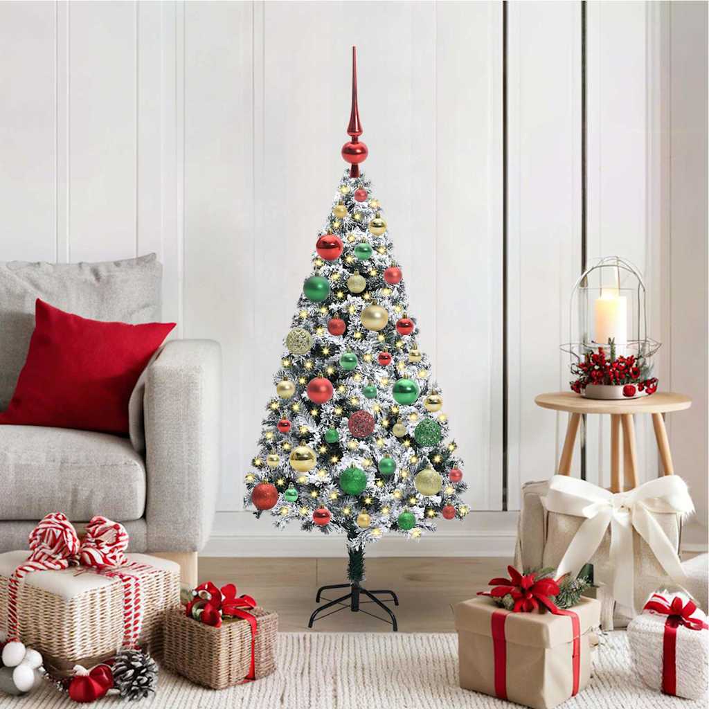 Sapin de Noël artificiel Vert 120 cm PVC, Acier et Plastique