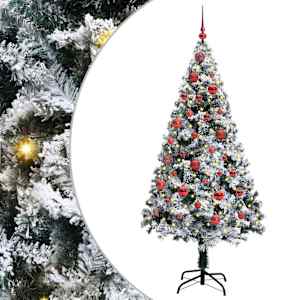 vidaXL Tehisj&otilde;ulupuu koos alusega Valge 150 cm PVC ja Teras ja Plast