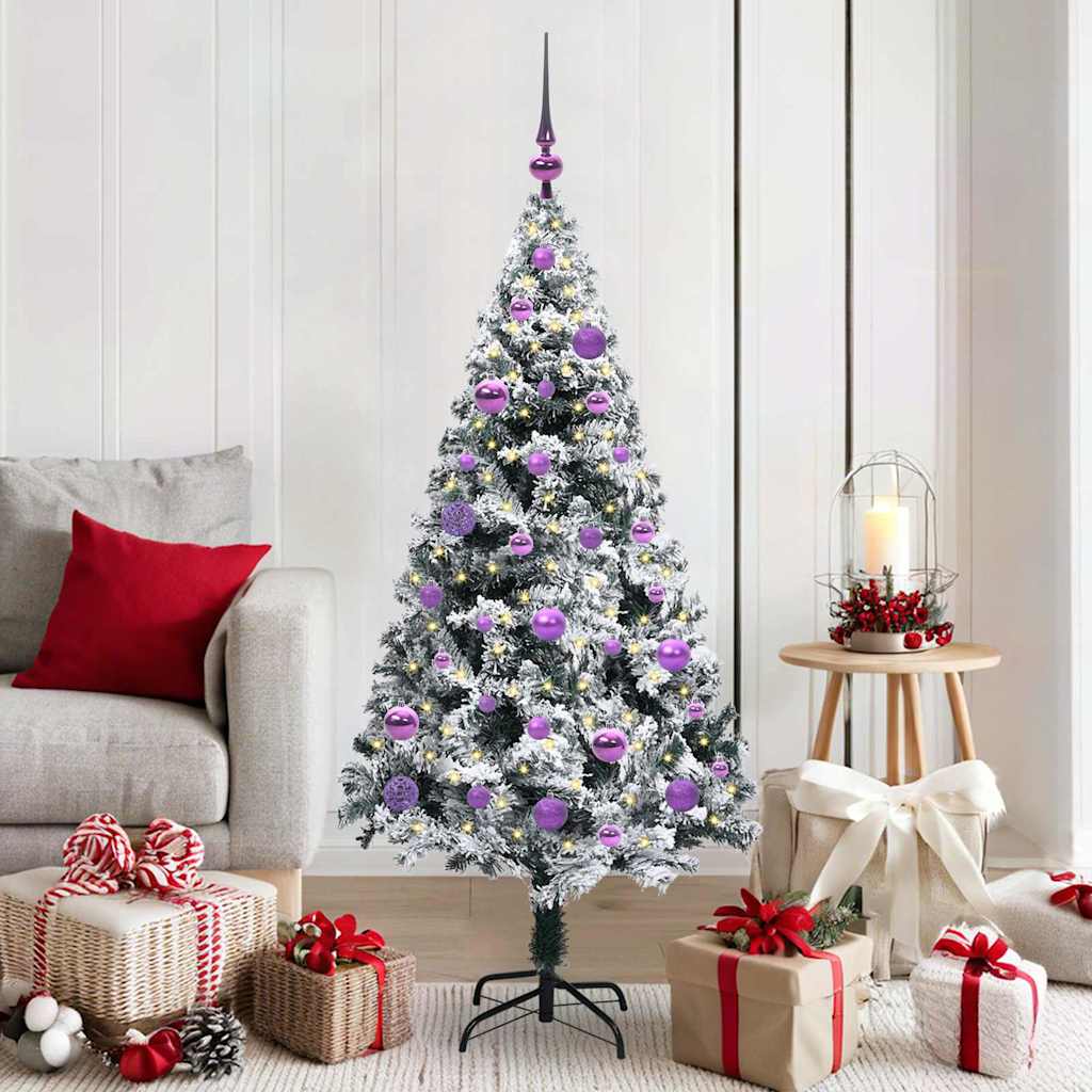 Sapin de Noël artificiel Vert 150 cm PVC, Acier et Plastique