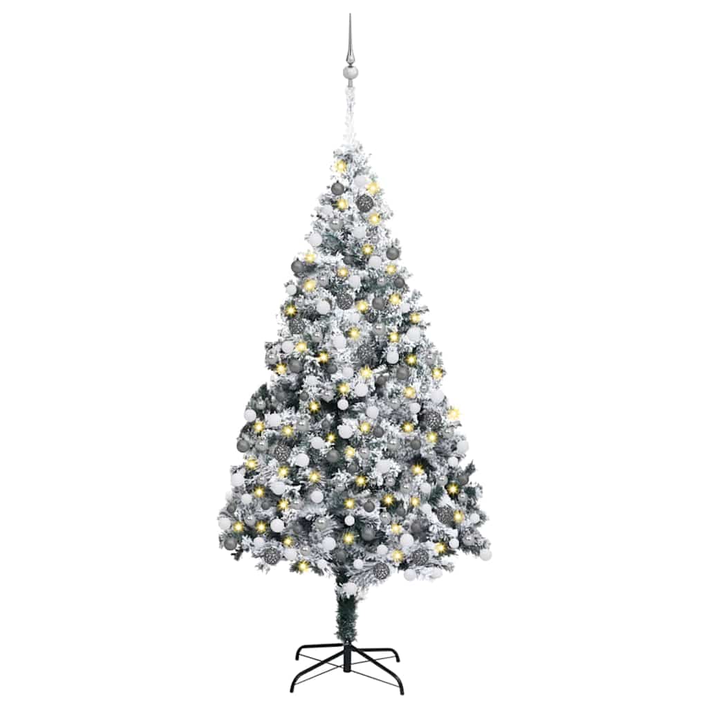 Sapin de Noël artificiel Vert 180 cm PVC, Acier et Plastique