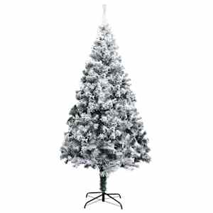 Umělý vánoční stromeček Bílá 180 cm PVC, ocel a plast - obrázek 3