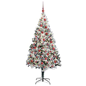 Umělý vánoční stromeček Bílá 180 cm PVC, ocel a plast - obrázek 3
