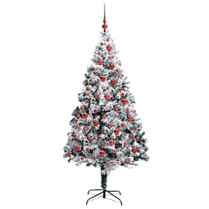 Umělý vánoční stromeček Bílá 180 cm PVC, ocel a plast - obrázek 4