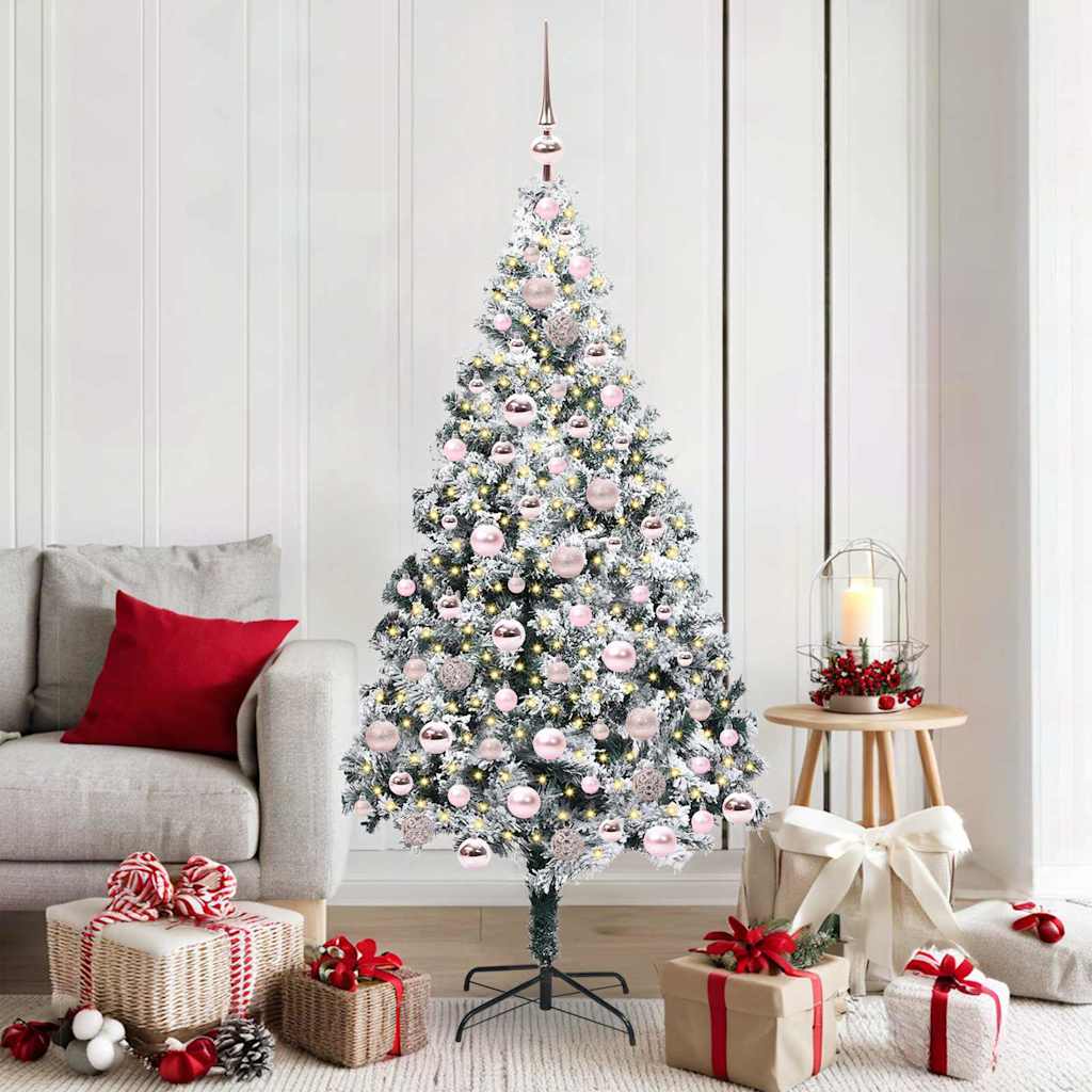 Sapin de Noël artificiel Vert 180 cm PVC, Acier et Plastique