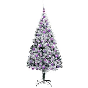 Umělý vánoční stromeček Bílá 180 cm PVC, ocel a plast - obrázek 4