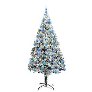 Umělý vánoční stromeček Bílá 180 cm PVC, ocel a plast - obrázek 3