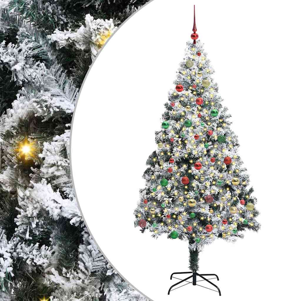Sapin de Noël artificiel Vert 180 cm PVC, Acier et Plastique