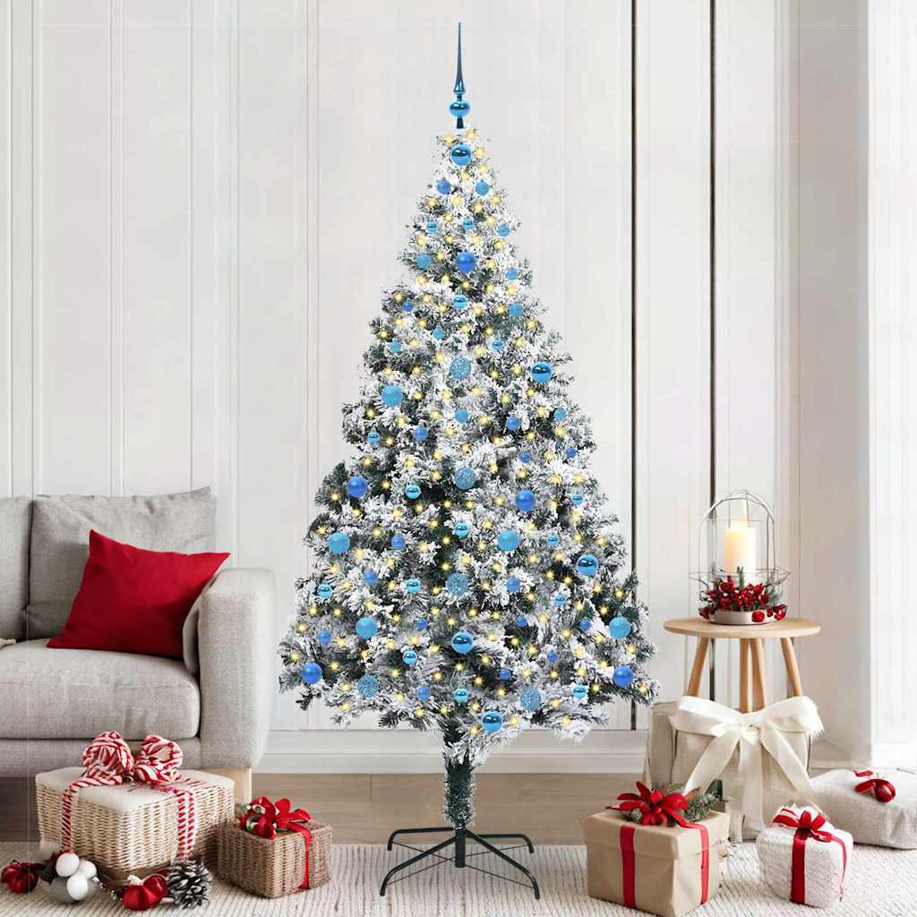 Sapin de Noël artificiel Vert 210 cm PVC, Acier et Plastique