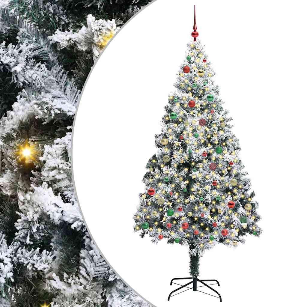 Sapin de Noël artificiel Vert 210 cm PVC, Acier et Plastique