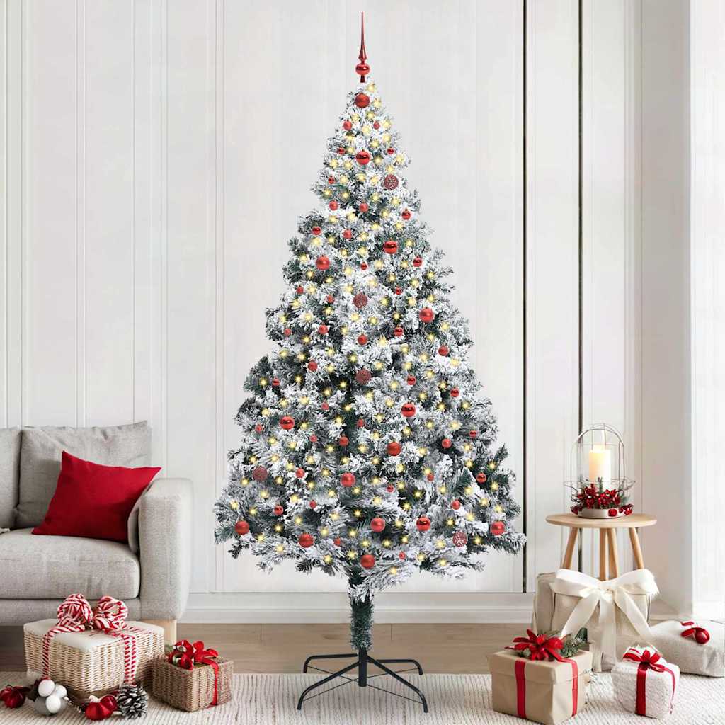 Sapin de Noël artificiel Vert 240 cm PVC, Acier et Plastique