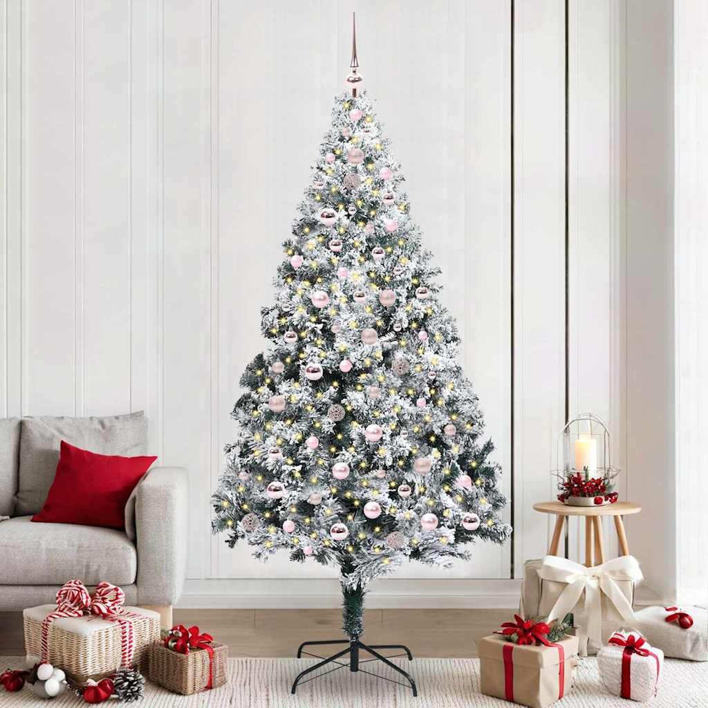 Sapin de Noël artificiel Vert 240 cm PVC, Acier et Plastique