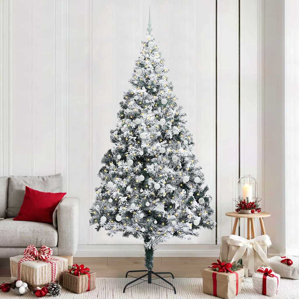 Sapin de Noël artificiel Vert 240 cm PVC, Acier et Plastique
