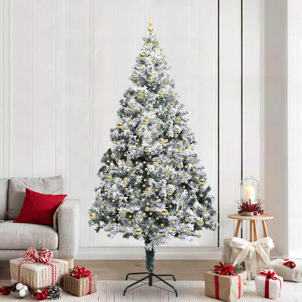 Sapin de Noël artificiel Vert 240 cm PVC, Acier et Plastique