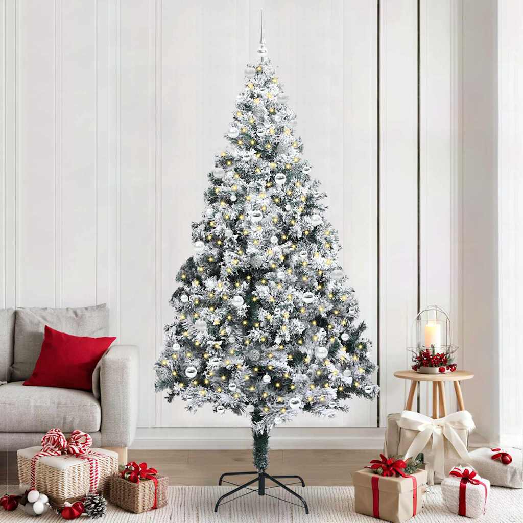 Sapin de Noël artificiel Vert 240 cm PVC, Acier et Plastique