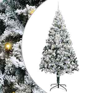 Umělý vánoční stromeček Bílá 240 cm PVC, ocel a plast - obrázek 2