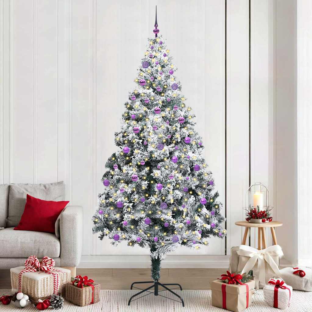 Sapin de Noël artificiel Vert 240 cm PVC, Acier et Plastique