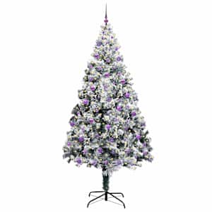 Umělý vánoční stromeček Bílá 240 cm PVC, ocel a plast - obrázek 3
