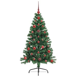 Umělý osvětlený vánoční stromeček Zelená 120 cm PVC - obrázek 4