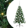 vidaXL Tehis pre-lit j&otilde;ulupuu koos 150 LED-iga Roheline 120 cm PVC