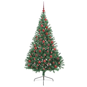 Umělý osvětlený vánoční stromeček Zelená 180 cm PVC - obrázek 4