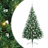 vidaXL Tehis pre-lit j&otilde;ulupuu koos 300 LED-iga Roheline 180 cm PVC