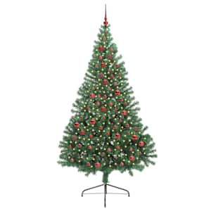 Umělý osvětlený vánoční stromeček Zelená 210 cm PVC - obrázek 3