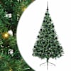 vidaXL Tehis pre-lit j&otilde;ulupuu koos 300 LED-iga Roheline 210 cm PVC