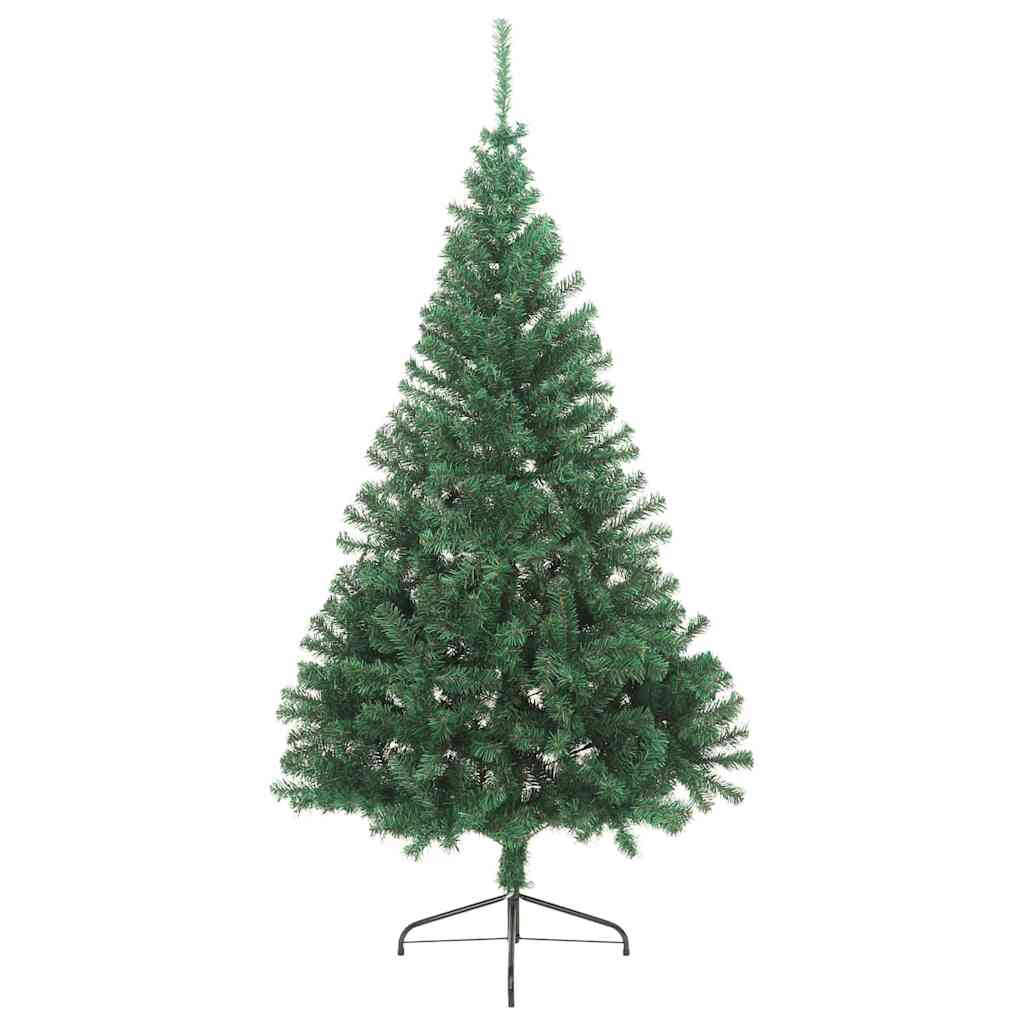 Kunstig Forbelyst Juletræ med 300 LED'er Grøn 240 cm PVC 5 8721288999955 wbg fr en hd 4