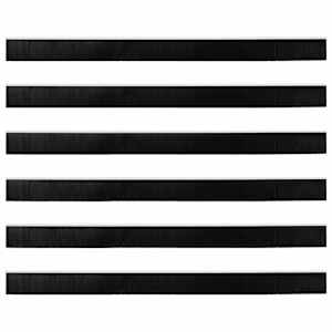 Šroubovací těsnění dveřního kartáče 6 pcs Bílá 100 cm - obrázek 6