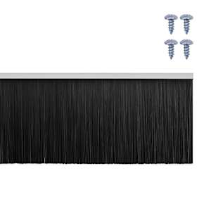 Šroubovací těsnění dveřního kartáče 6 pcs Bílá 100 cm - obrázek 8