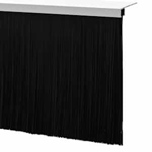 Šroubovací těsnění dveřního kartáče 6 pcs Bílá 100 cm - obrázek 9