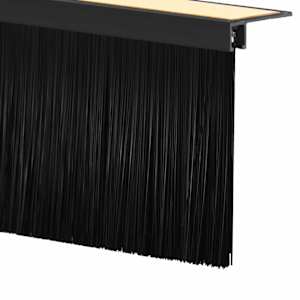 Samolepicí štěrbiny na dveře 2 pcs Černá 100 cm - obrázek 7