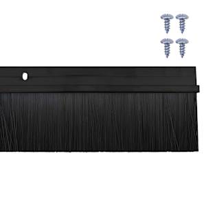 Šroubovací těsnění dveřního kartáče 2 pcs Černá 100 cm - obrázek 6