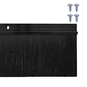 Šroubovací těsnění dveřního kartáče 2 pcs Černá 100 cm - obrázek 6