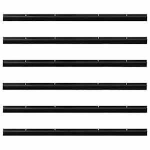 Šroubovací těsnění dveřního kartáče 6 pcs Černá 100 cm - obrázek 5