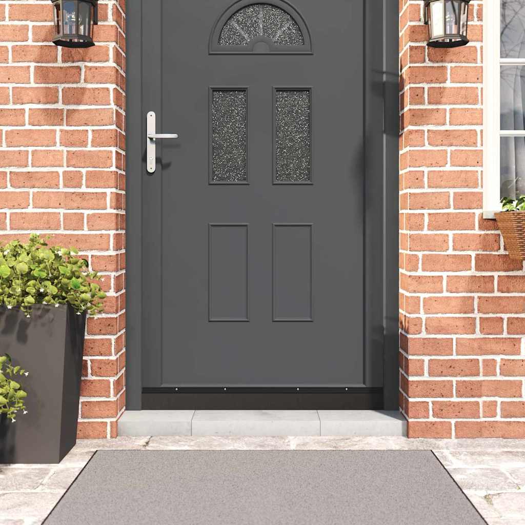 Feronerie uși glisante și accesorii - Perdele de ușă cu perii cu montare prin înșurubare 12 pcs Negru