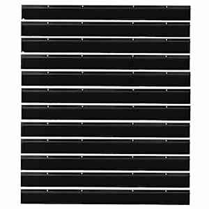 Šroubovací těsnění dveřního kartáče 12 pcs Černá 100 cm - obrázek 5