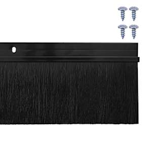 Šroubovací těsnění dveřního kartáče 12 pcs Černá 100 cm - obrázek 6