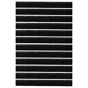 Šroubovací těsnění dveřního kartáče 12 pcs Černá 100 cm - obrázek 5