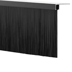 Šroubovací těsnění dveřního kartáče 2 pcs Černá 100 cm - obrázek 9
