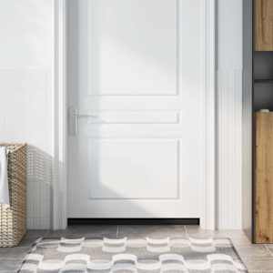 Skrbniki za vrata z vijaki 6 pcs Črna 100 cm