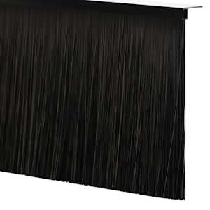 Šroubovací těsnění dveřního kartáče 12 pcs Černá 100 cm - obrázek 8