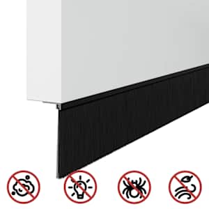 Šroubovací těsnění dveřního kartáče 12 pcs Černá 100 cm - obrázek 10